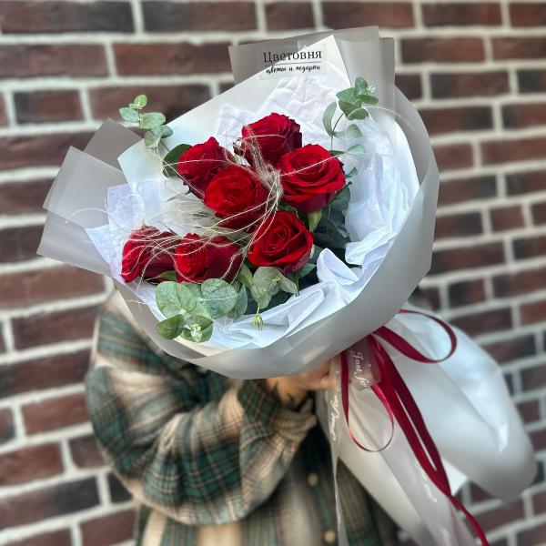 Букет из голландских роз "Осенний вальс"