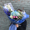 Сборный букет "Голубая Рапсодия"